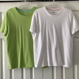 Set of 2 Ribbed Crewneck Tops